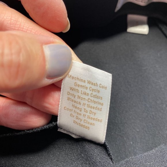 CASLON Black Flat Front High Rise Wide Leg Pants 6 - Picture 10 of 16